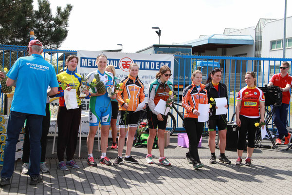 Siegerehrung der Damen, Gesamtplatzierung